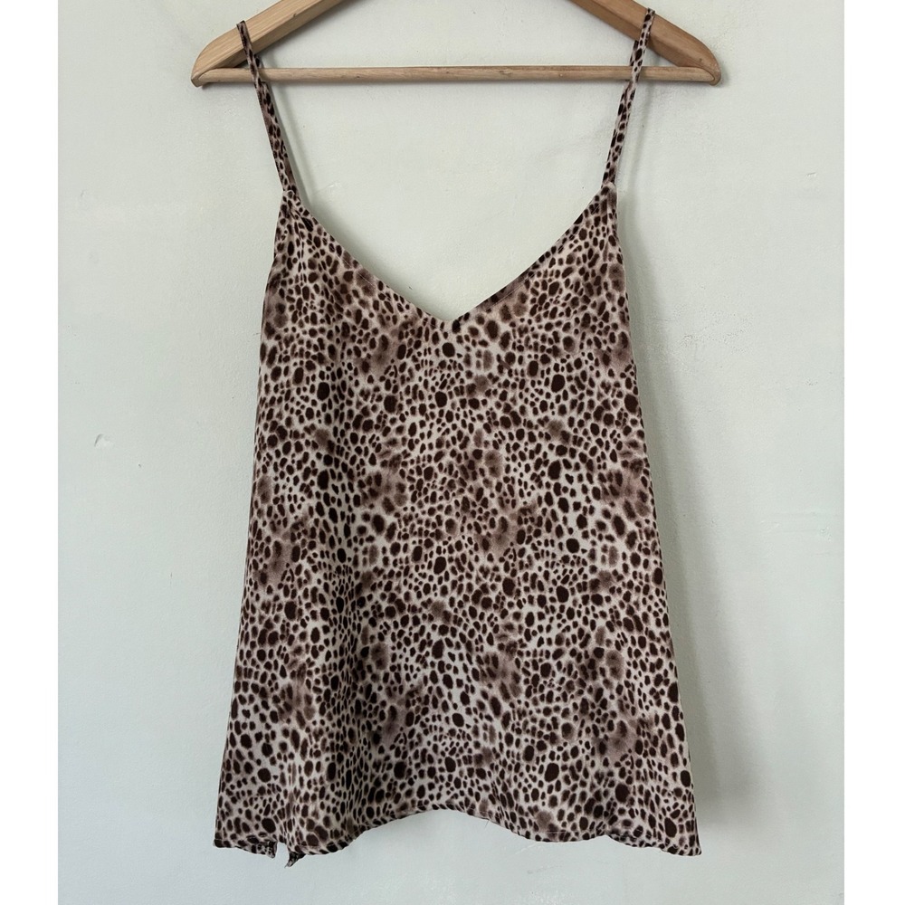 A New Day Womens XL Animal Print Babydoll Y2K style  Cami Minimalist Tank Top